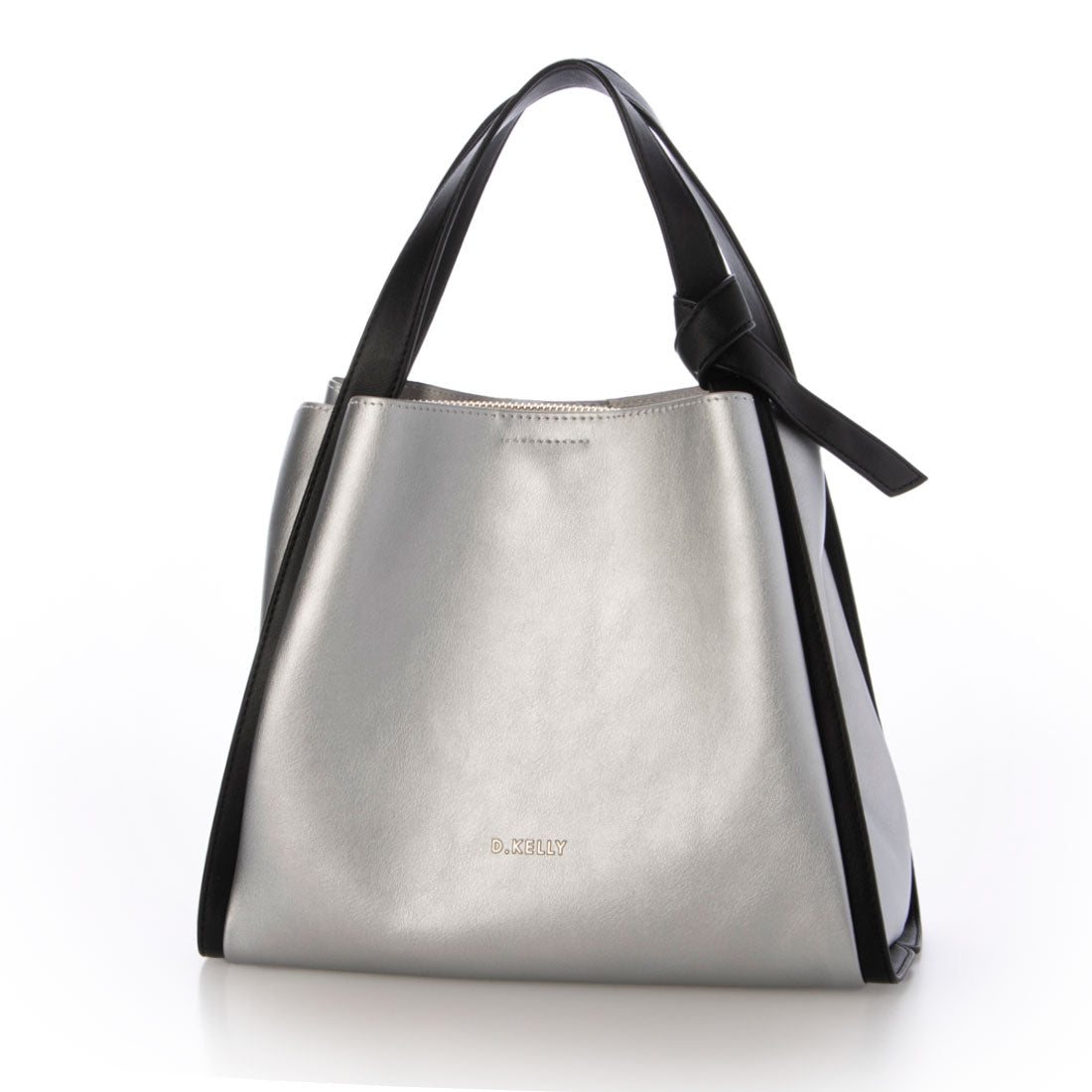 ディーケリー D.KELLY ハンドバッグ 2way ショルダーバッグ レディース D.KELLY バイカラー 自立 軽量 コンパクト ソフトレザー DK-ML-7103 （シルバー） シルバー