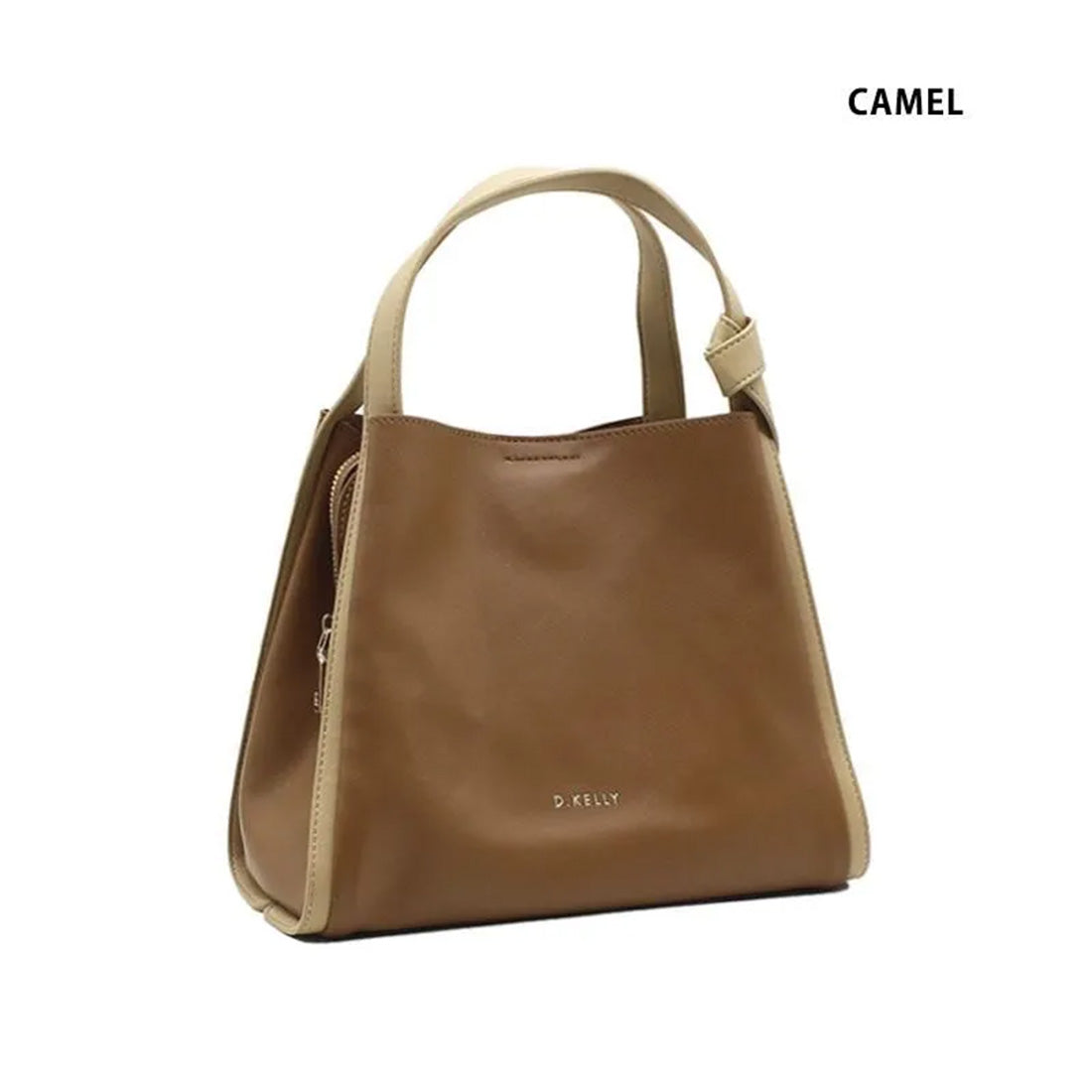ディーケリー D.KELLY ハンドバッグ 2way ショルダーバッグ レディース D.KELLY バイカラー 自立 軽量 コンパクト ソフトレザー DK-ML-7103 （シルバー） シルバー