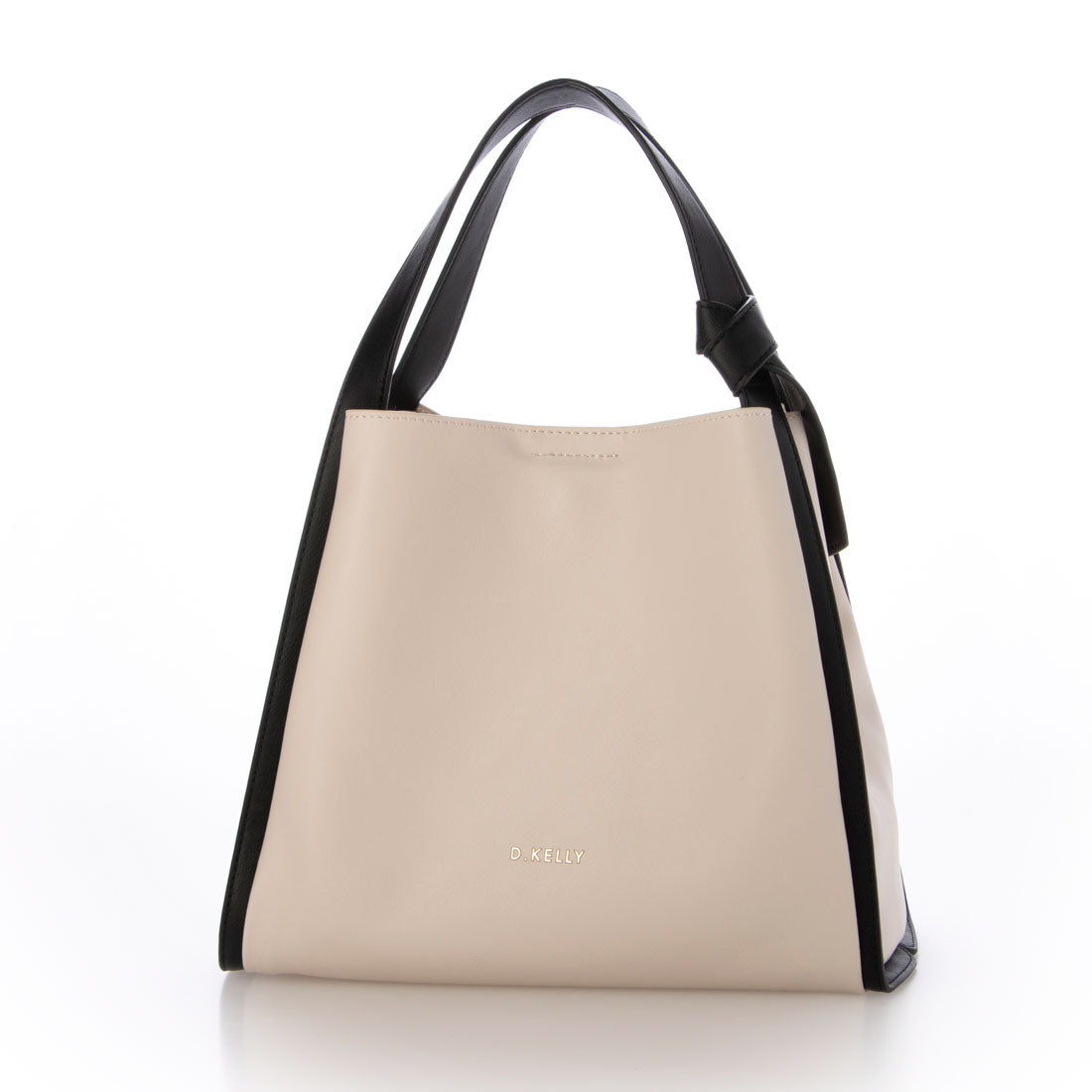 ディーケリー D.KELLY ハンドバッグ 2way ショルダーバッグ レディース D.KELLY バイカラー 自立 軽量 コンパクト ソフトレザー DK-ML-7103 （アイボリー） アイボリー