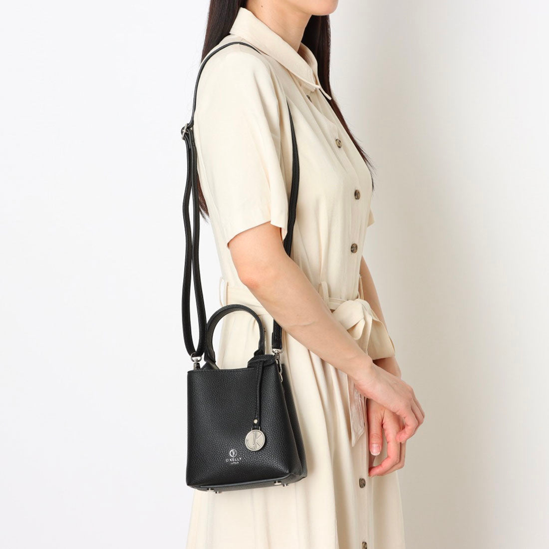 ディーケリー D.KELLY ショルダーバッグ レディース D.KELLY 縦型 軽量 コンパクト シンプル カジュアル 2way GL-809 （ブラック） ブラック