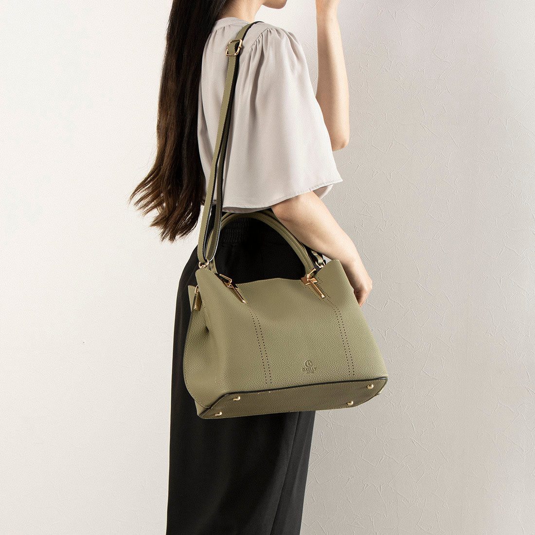 D.KELLY Tote Bag Punching Design Tote Soft Material Rich Color Variati
