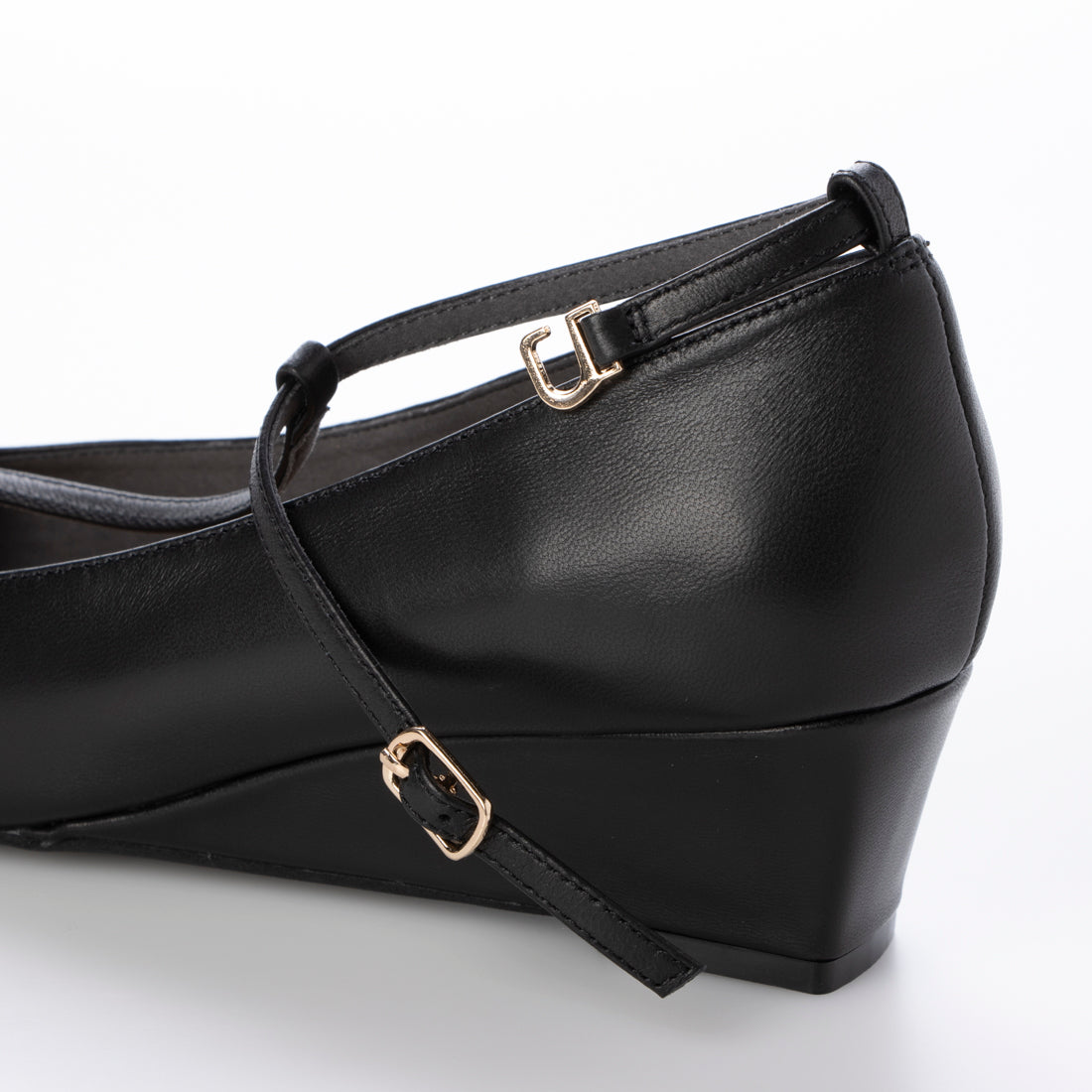 Daniella & GEMMA Square Toe T-Strap Wedge Pumps