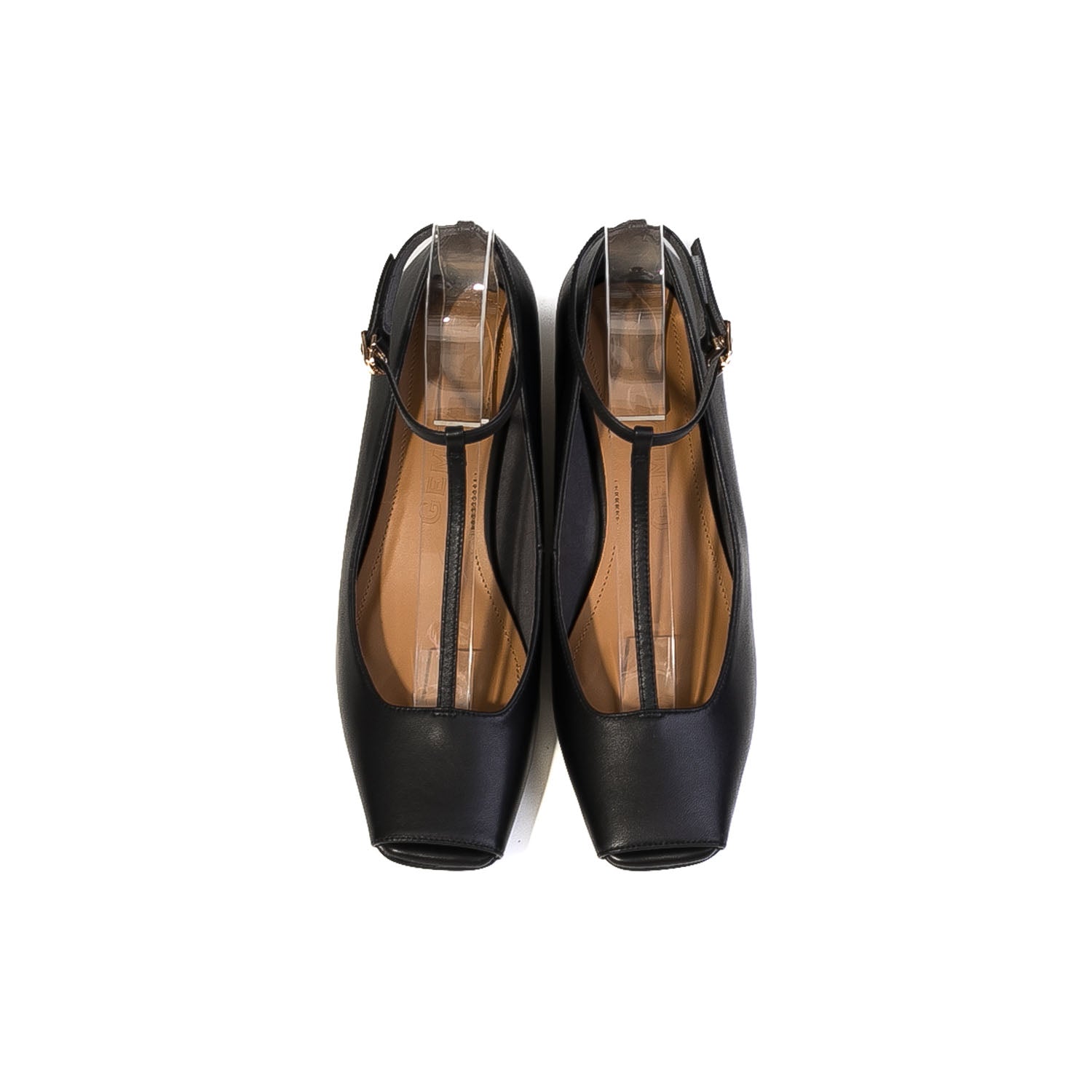 Daniella & GEMMA Square Toe T-Strap Wedge Pumps