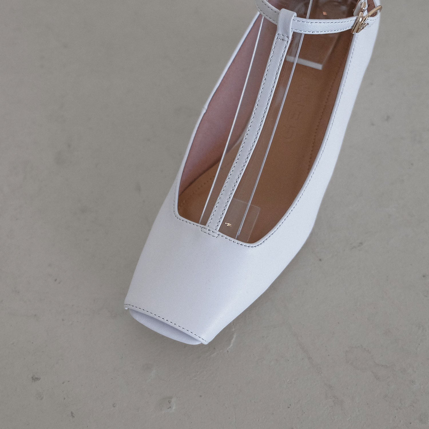 Daniella & GEMMA Square Toe T-Strap Wedge Pumps