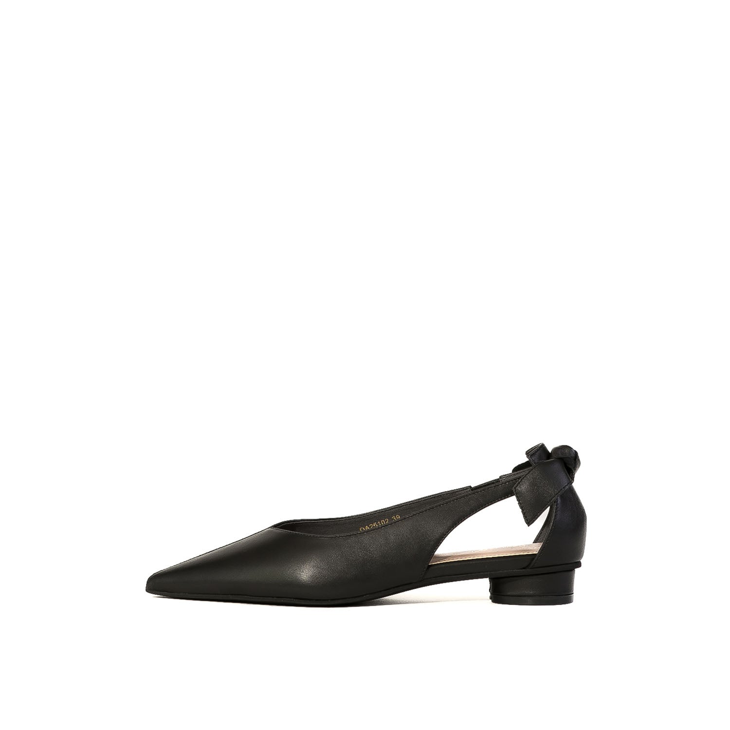 Daniella & GEMMA Back Ribbon Pointed Flat Pumps