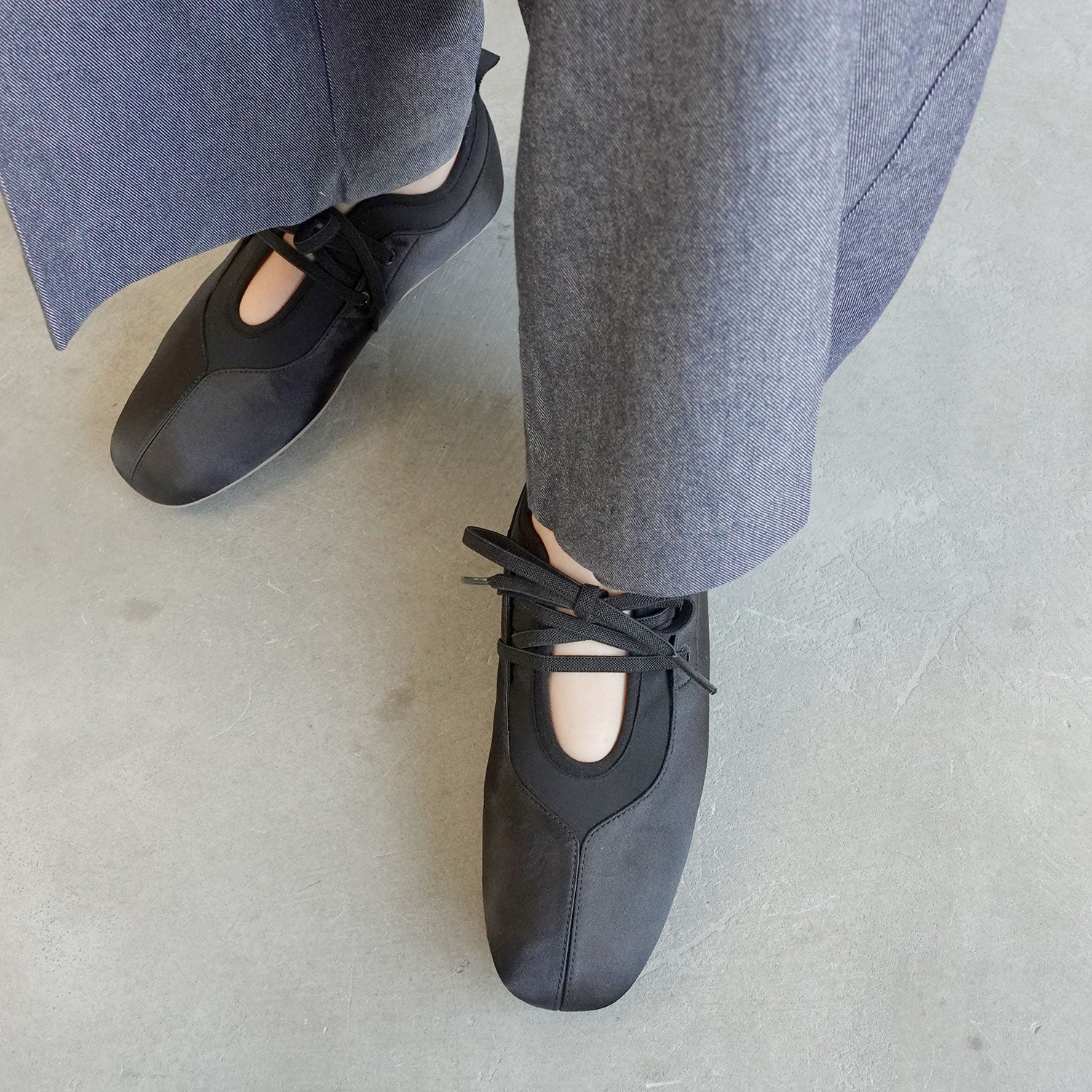 Daniella & GEMMA Satin Ballet Sneaker Shoes