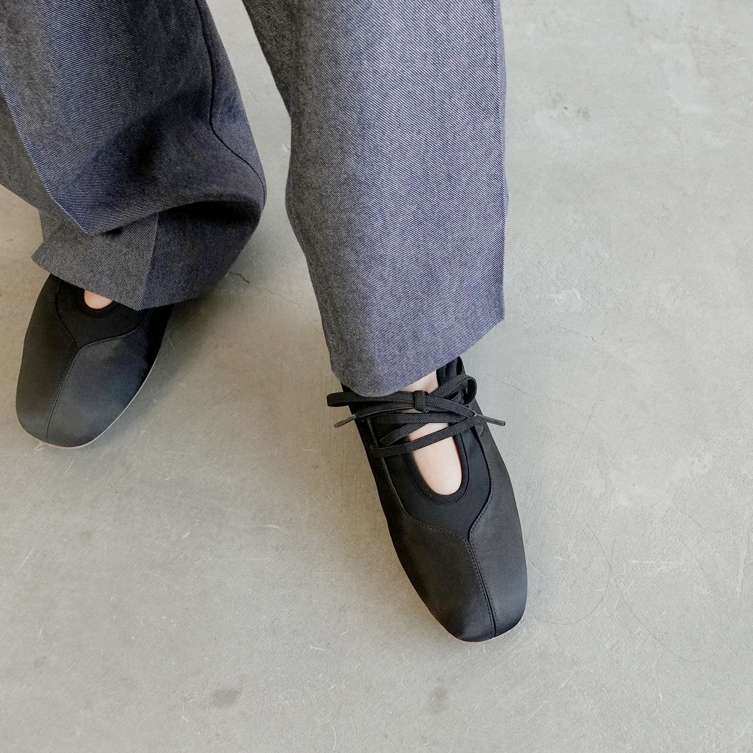 Daniella & GEMMA Satin Ballet Sneaker Shoes