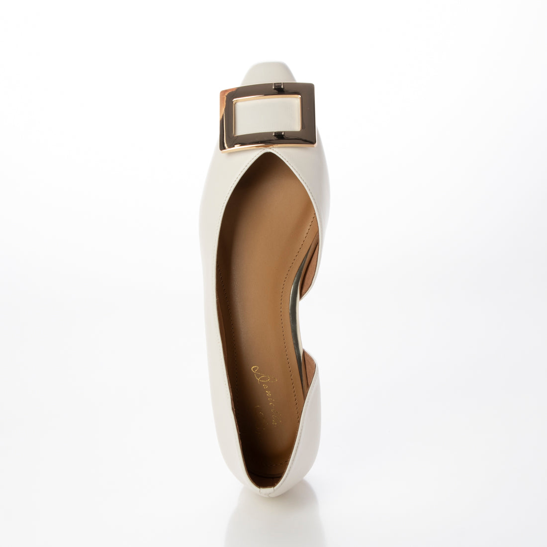 Daniella &amp; GEMMA Square motif flat pumps