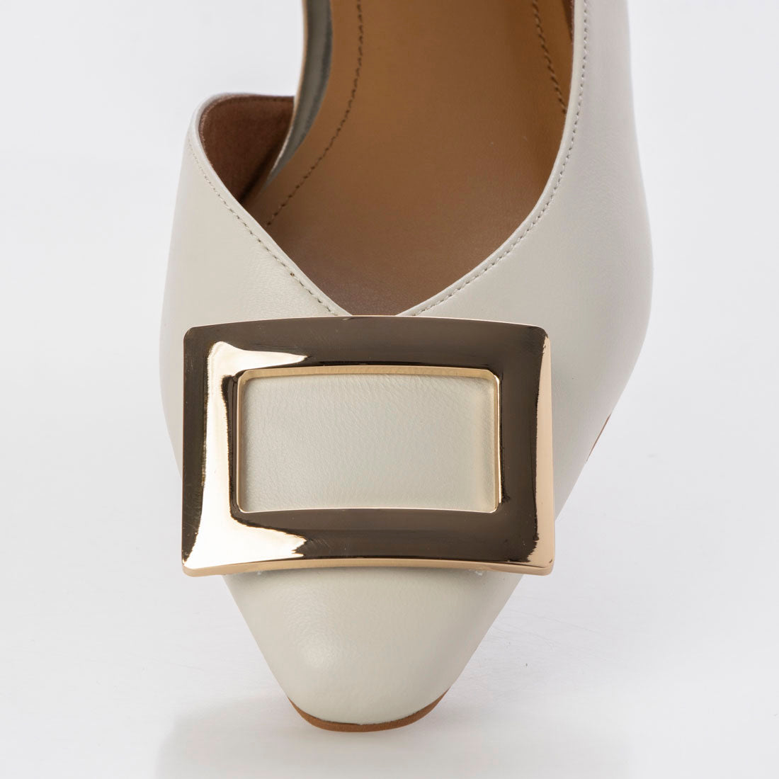 Daniella &amp; GEMMA Square motif flat pumps