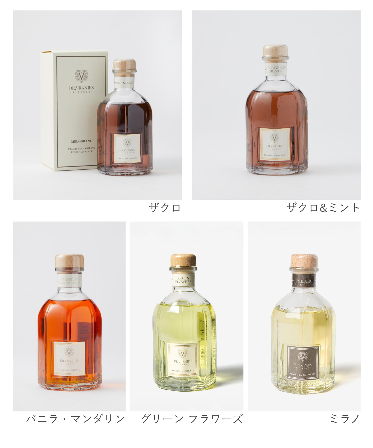 ドットール・ヴラニエス DR. VRANJES ドットール・ヴラニエス Dr. Vranjes ディフューザー 250mL 【返品不可商品】 （ミラノ） ミラノ