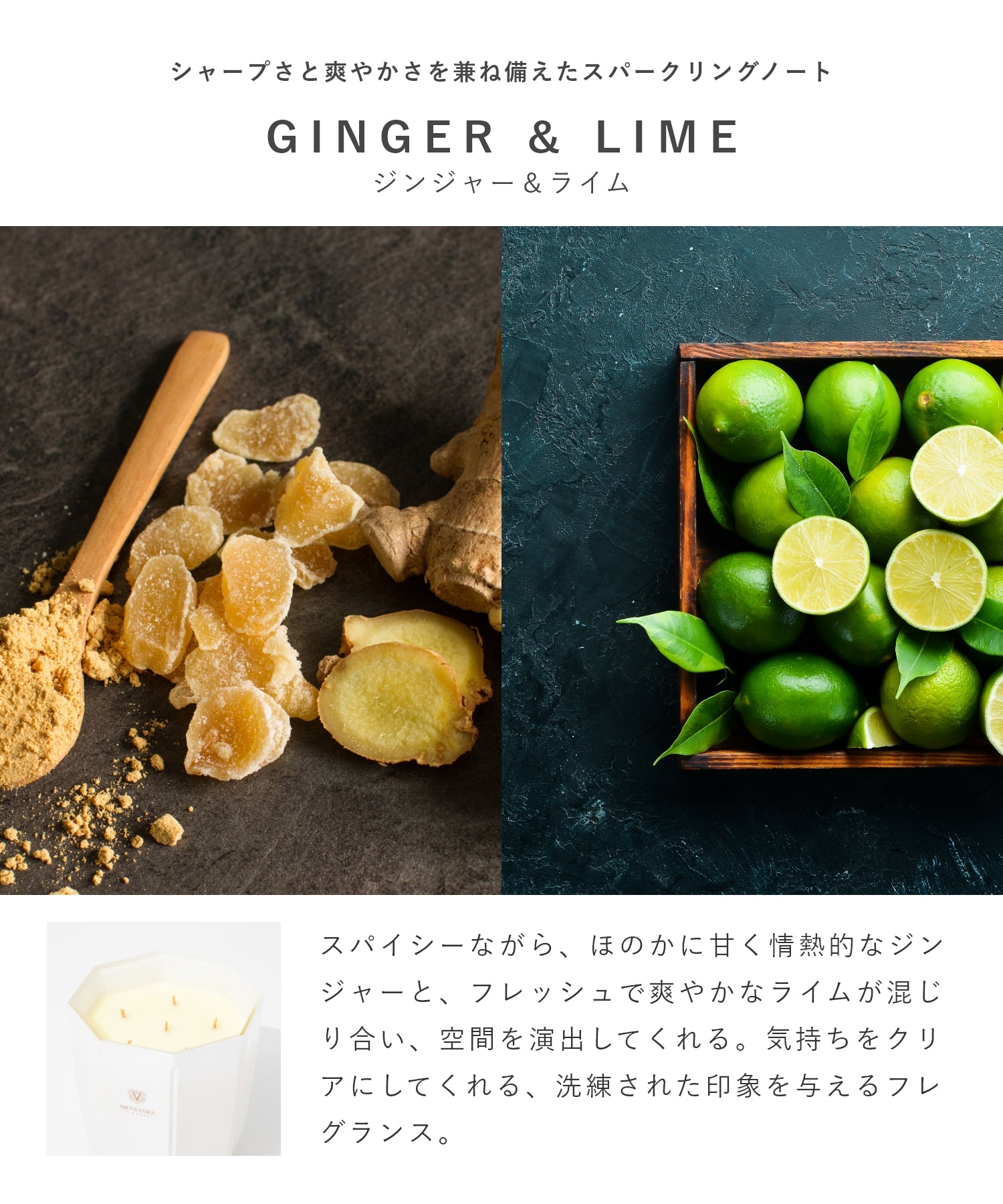 ドットール・ヴラニエス DR. VRANJES CANDELE D’ARREDO キャンドル 1kg ルームフレグランス HOME FRAGRANCE ホームフレグランス 【返品不可商品】 （ジンジャーライム×パール） ジンジャーライム×パール