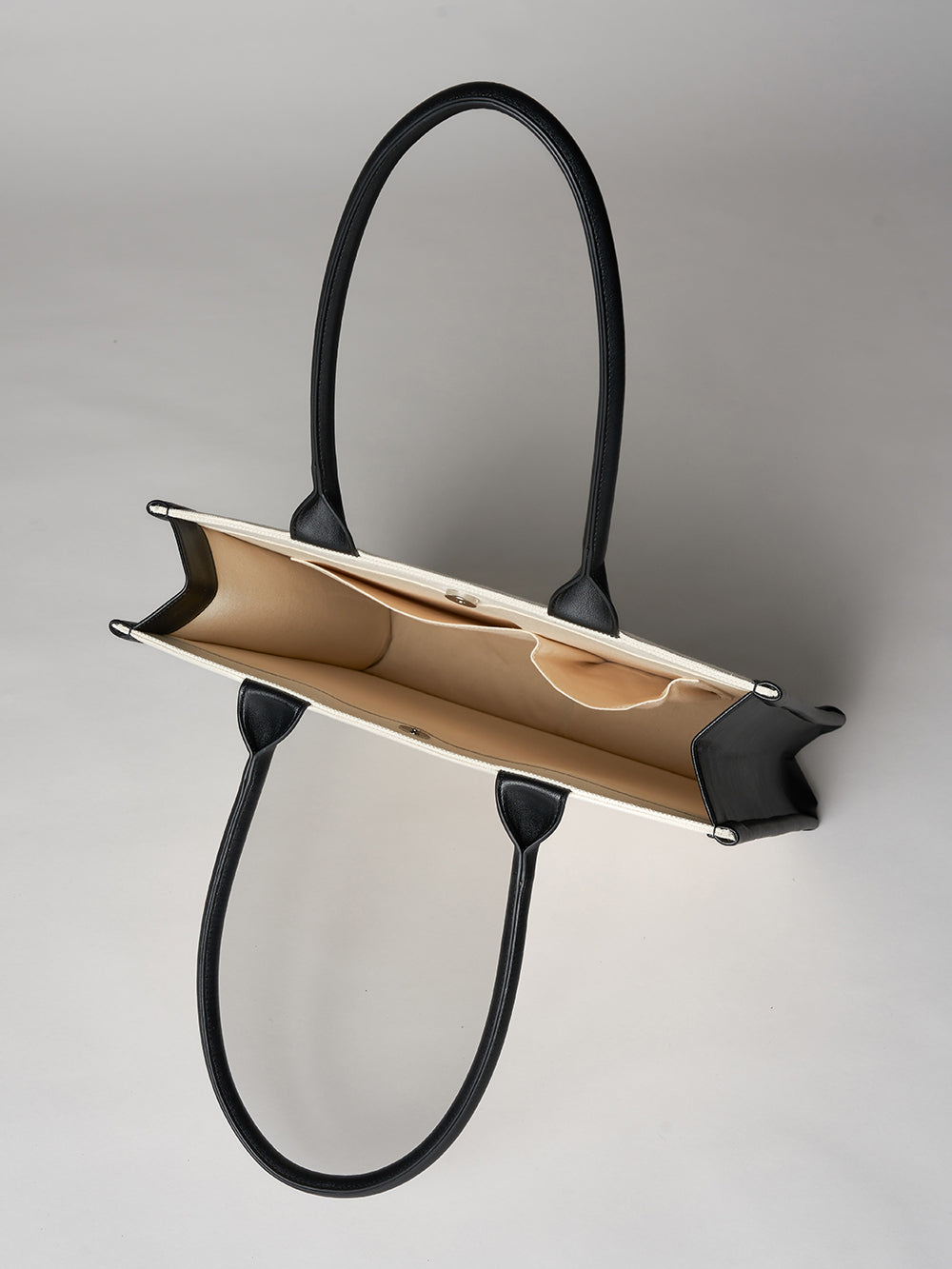 ダーリッチ Darich レザーキャンバストートバッグ （アイボリー） アイボリー