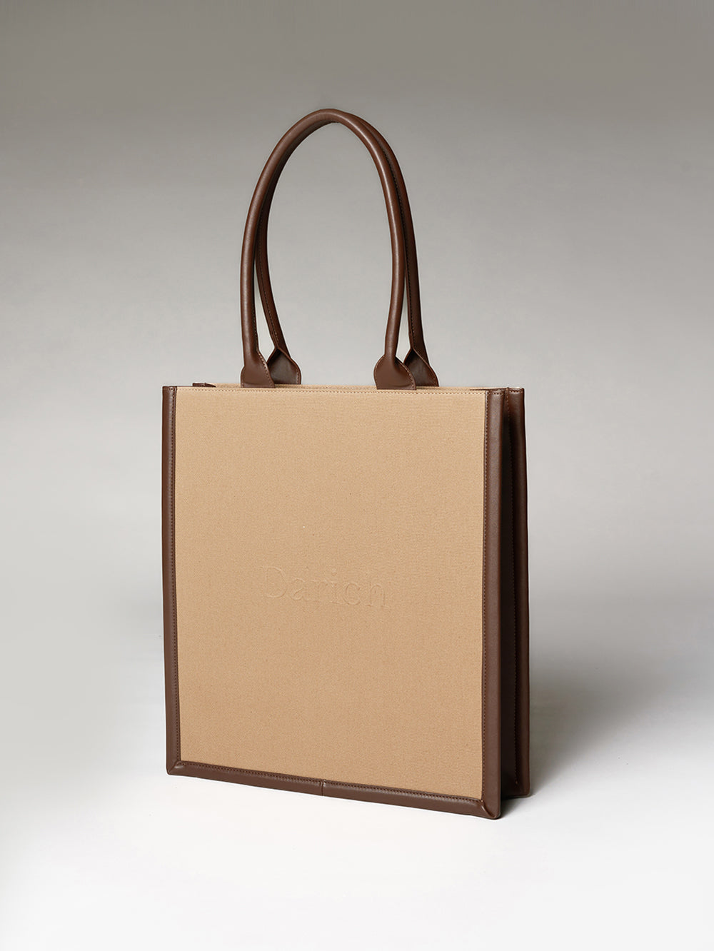 ダーリッチ Darich レザーキャンバストートバッグ （キャメル） キャメル