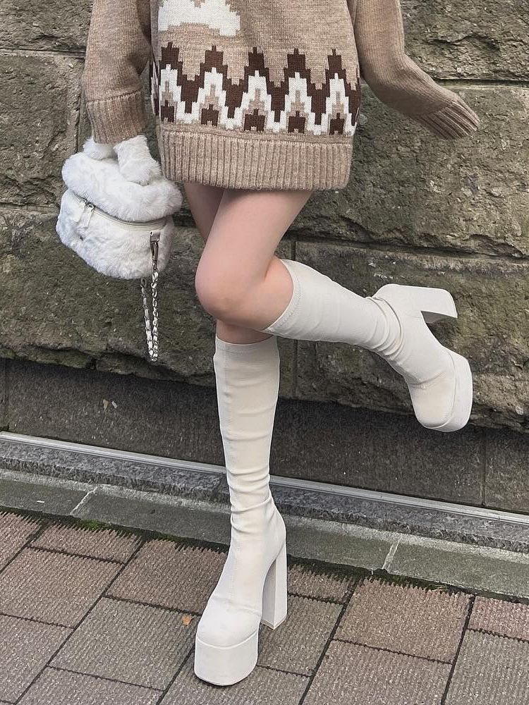 ダーリッチブーツ ダーリッチ Darich ウルトラストレッチレザーロングブーツ