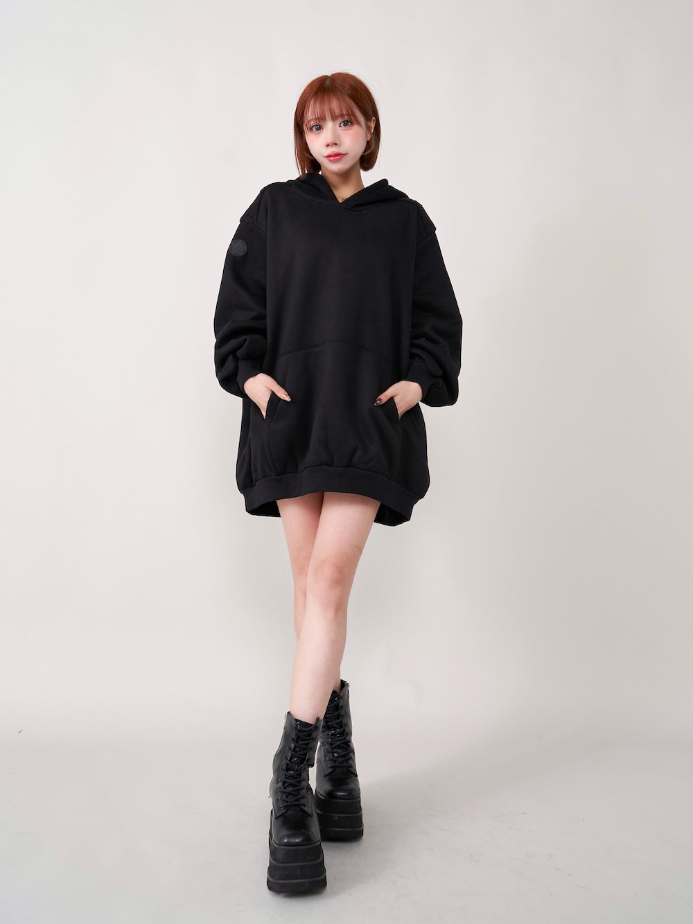ダーリッチ Darich バックデザインスウェットビッグフーディー