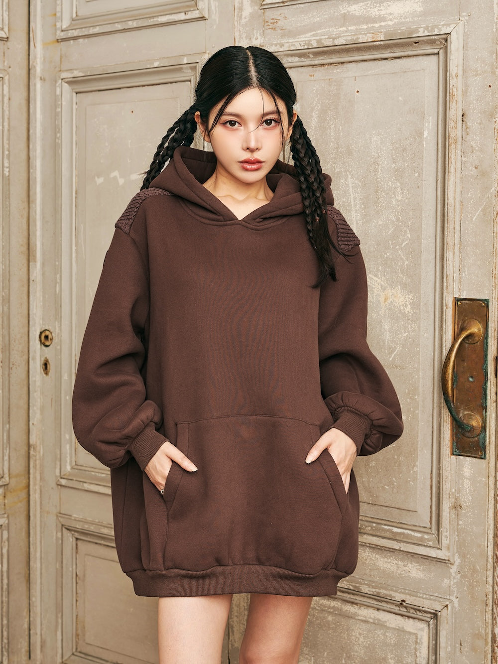 ダーリッチ Darich バックデザインスウェットビッグフーディー