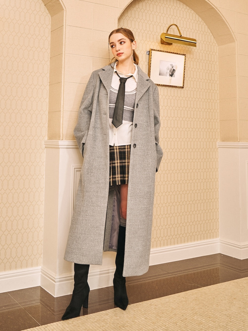 ダーリッチ Darich ベーシックテーラードロングコート