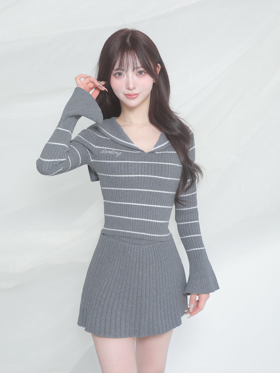 ダーリッチ Darich リブニットミニスカート