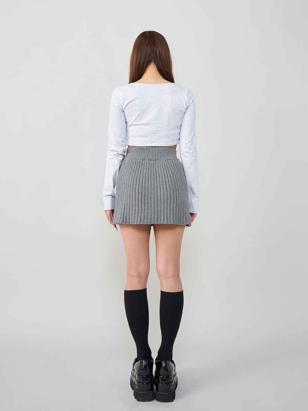 ダーリッチ Darich リブニットミニスカート