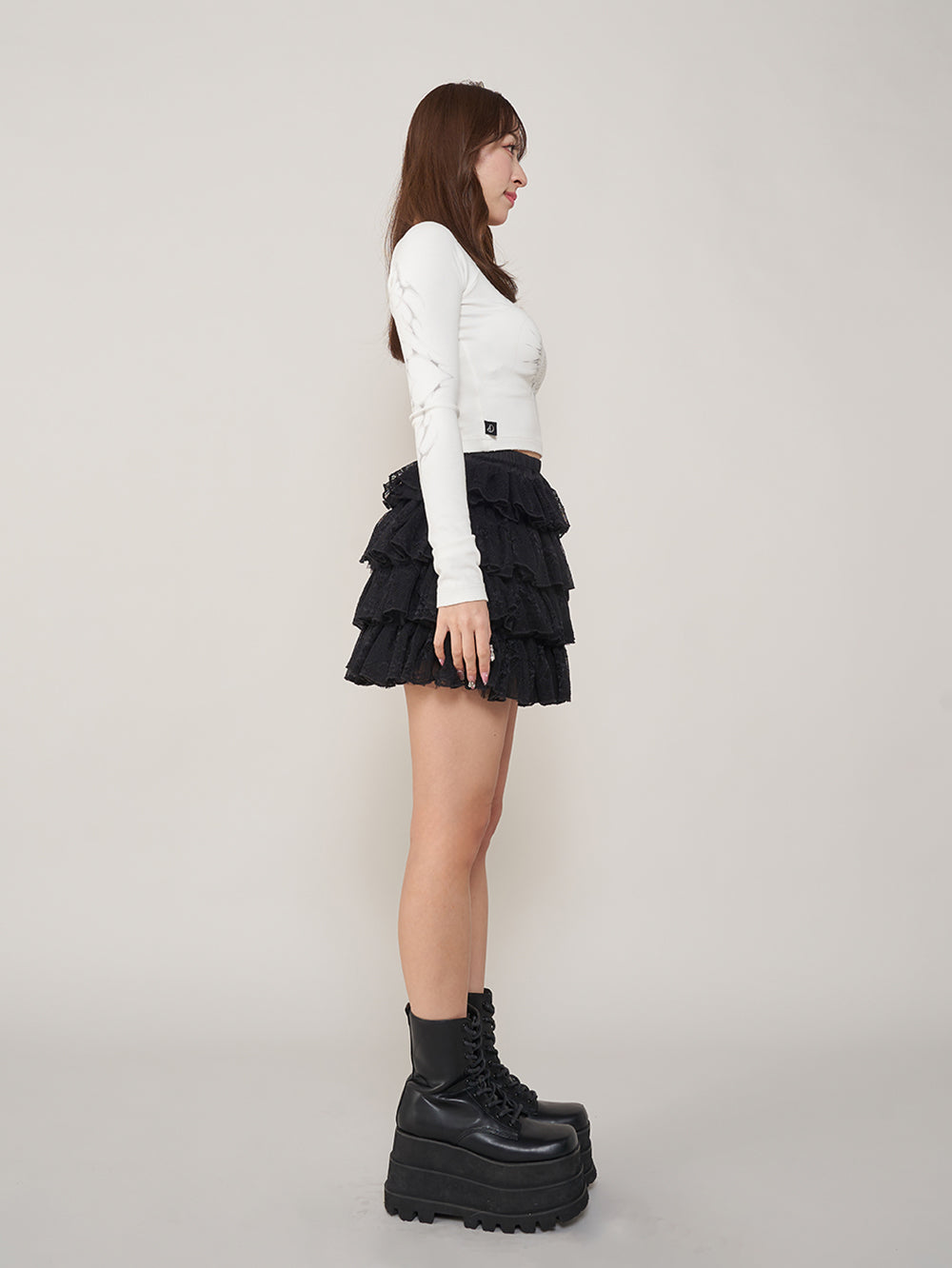 ダーリッチ Darich ハートモチーフクロップドトップス
