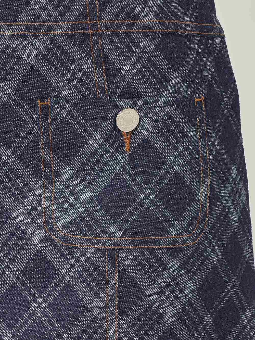 ダーリッチ Darich バイヤスチェックデニムミニワンピース （ブルー） ブルー