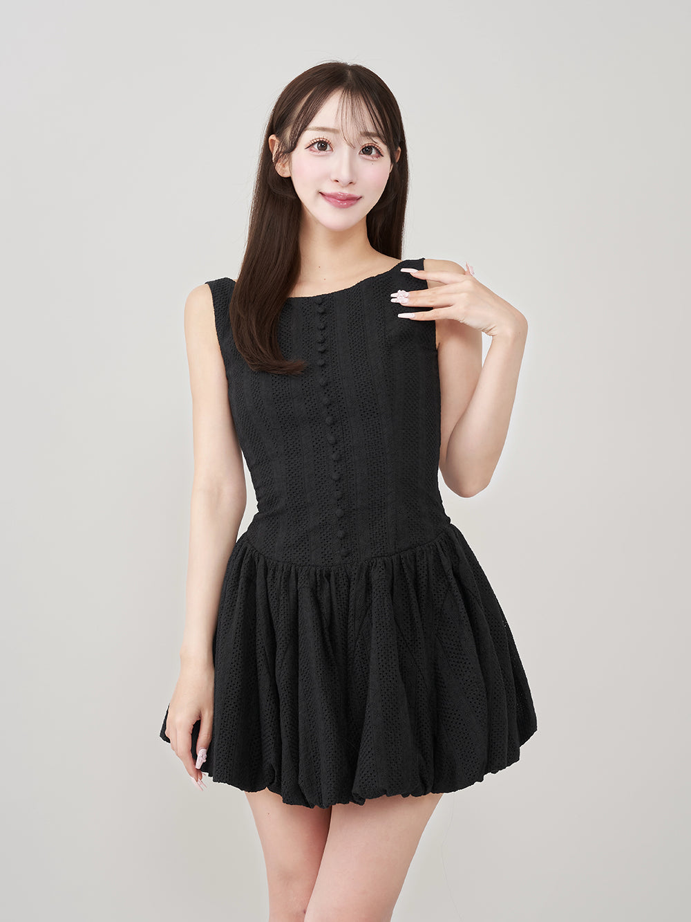 ダーリッチ Darich コットンレースミニワンピース