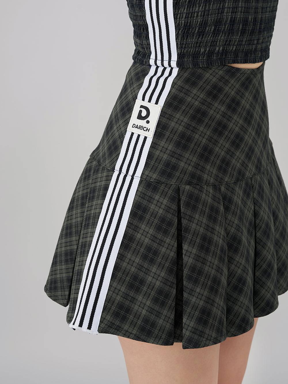 ダーリッチ Darich リメイクライクチェックミニスカート （グリーン） グリーン