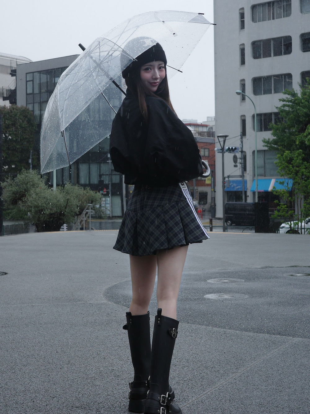 ダーリッチ Darich リメイクライクチェックミニスカート （グリーン） グリーン