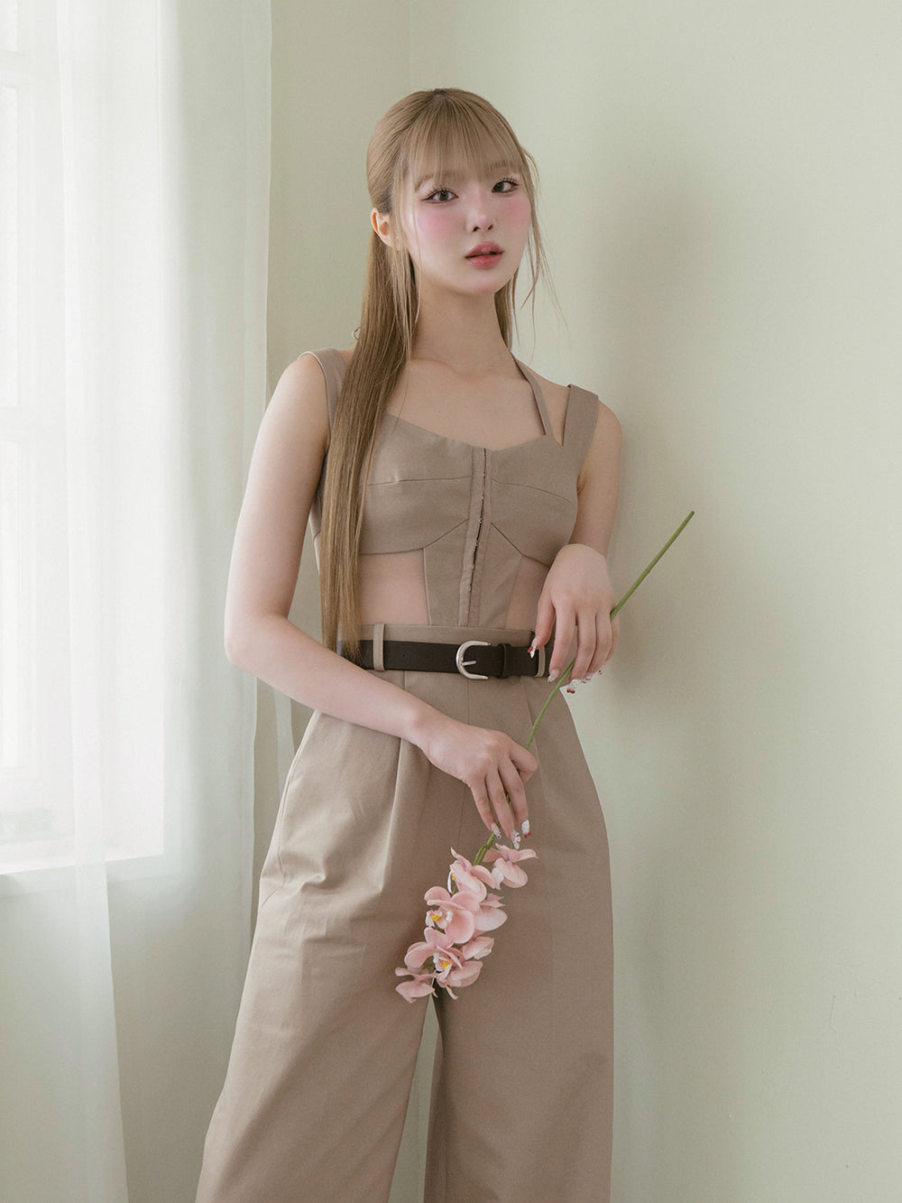 ダーリッチ Darich ランジェリーライクオールインワン （ベージュ） ベージュ