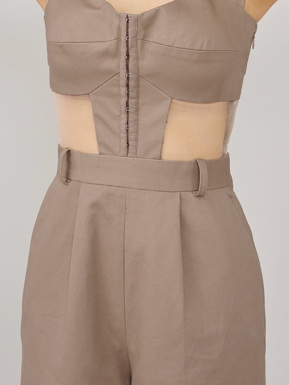 ダーリッチ Darich ランジェリーライクオールインワン （ベージュ） ベージュ