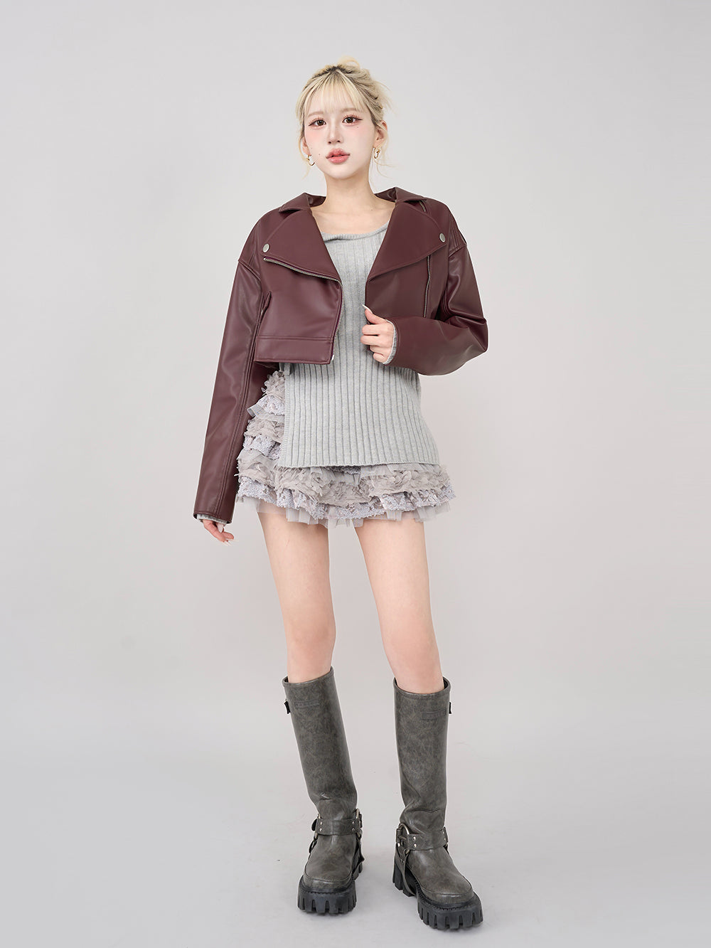 ドロップショートライダースジャケット Darich Drop Short Riders Jacket