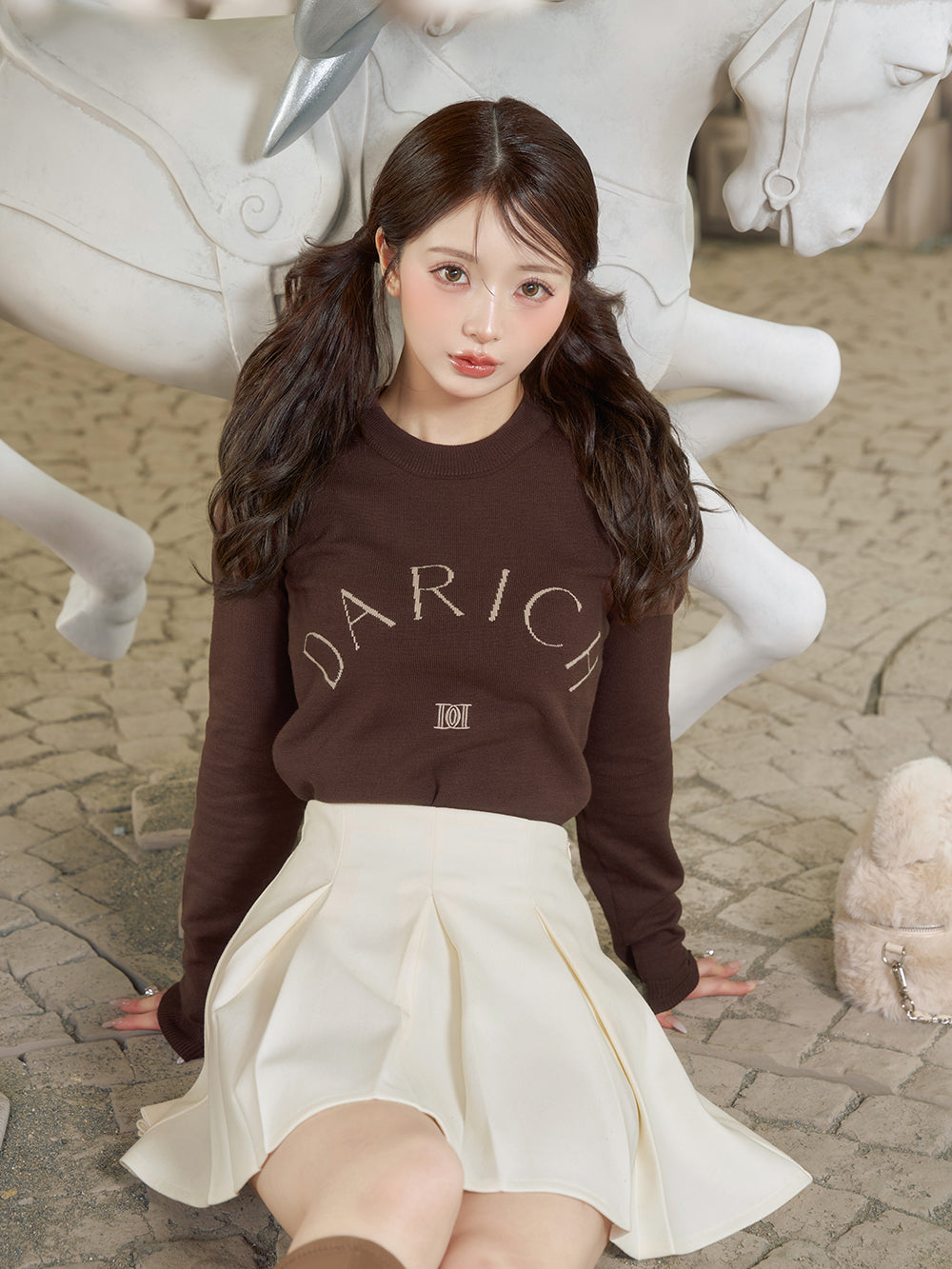 ダーリッチ Darich DARCHロゴニットトップス （ブラック） ブラック
