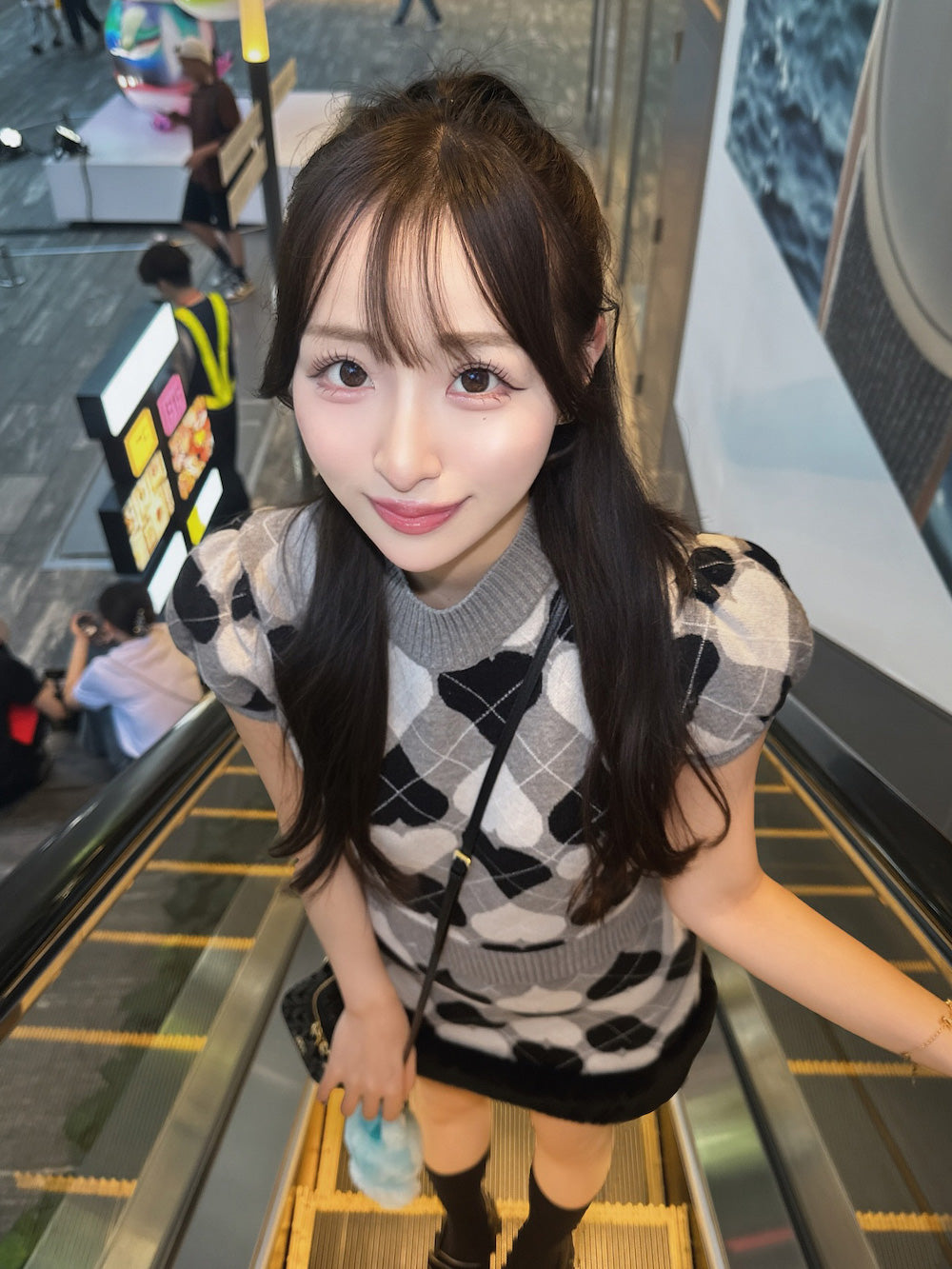 ダーリッチ Darich アーガイルハートチェックニットセットアップ （ネイビー） ネイビー