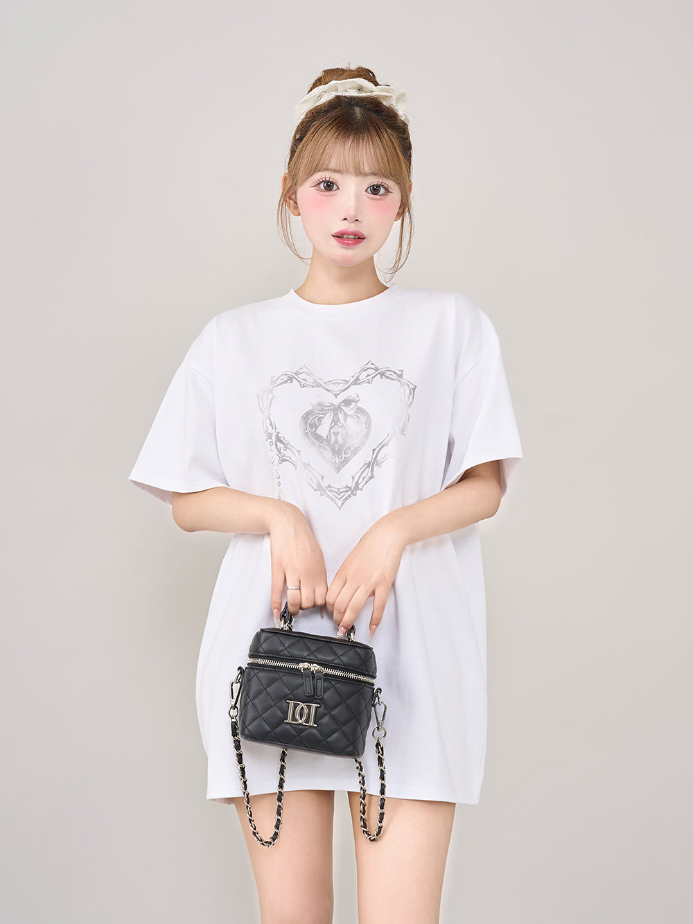 ダーリッチ Darich ハートキーフェードビッグTシャツ （ホワイト） ホワイト