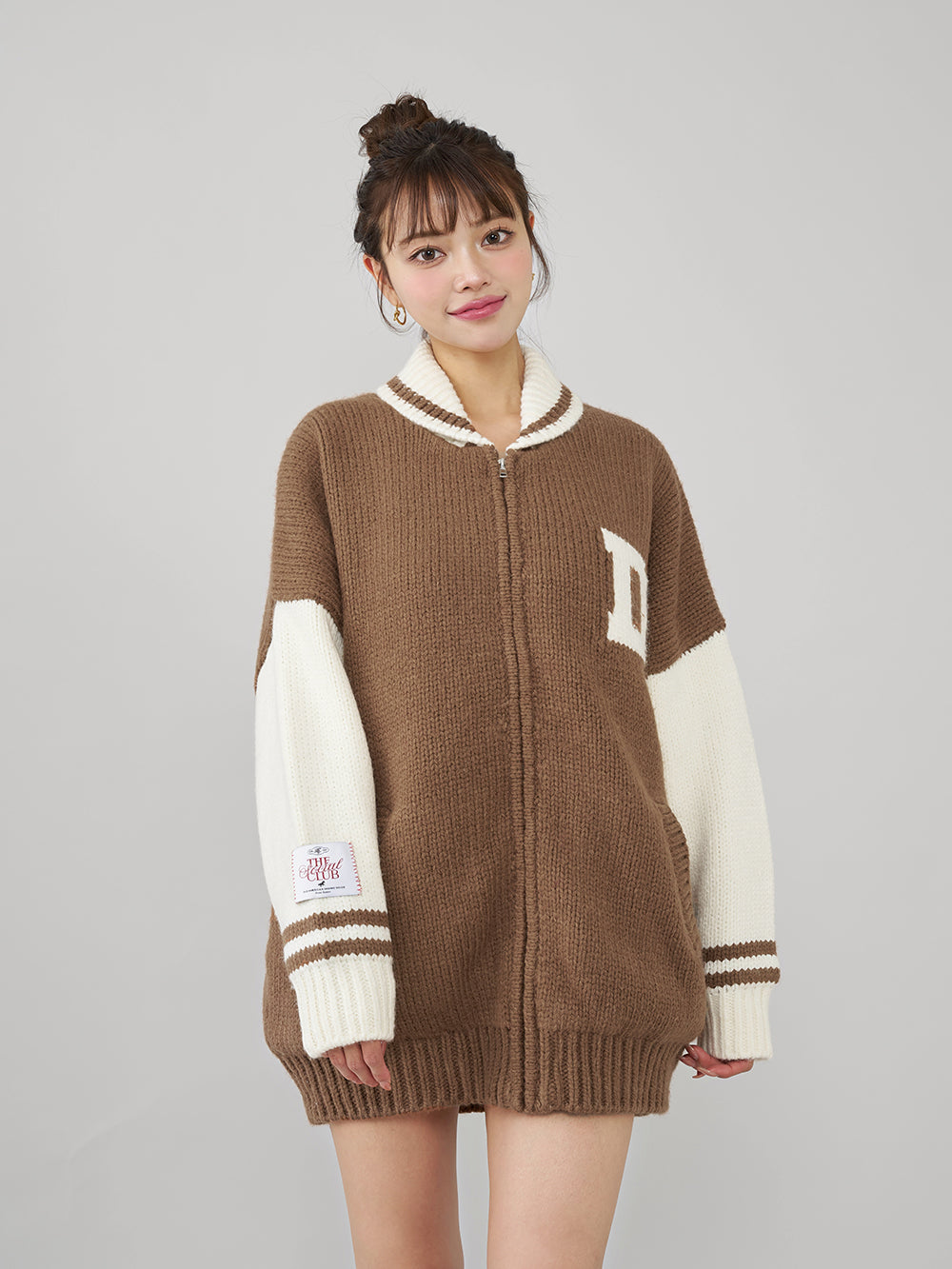 ダーリッチ　THE Social CLUBニットブルゾン　レッド Darich THE Social CLUB Knit Blouson