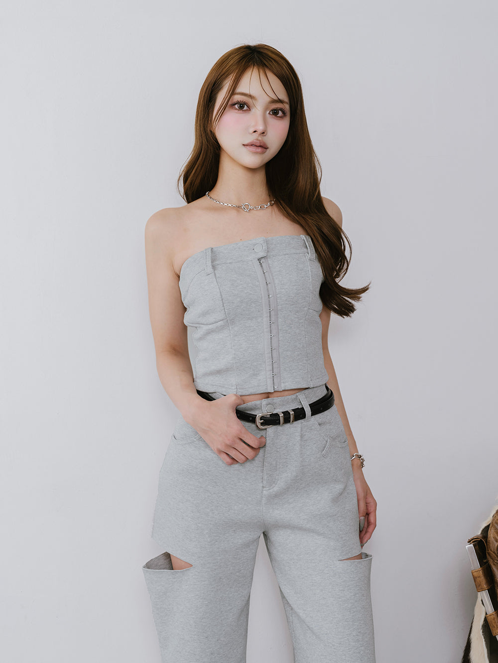 ダーリッチ Darich ボンディングスウェットベアアンサンブル （グレー） グレー