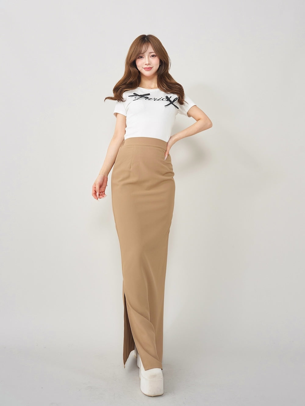 Darich Silhouette Pencil Long Skirt