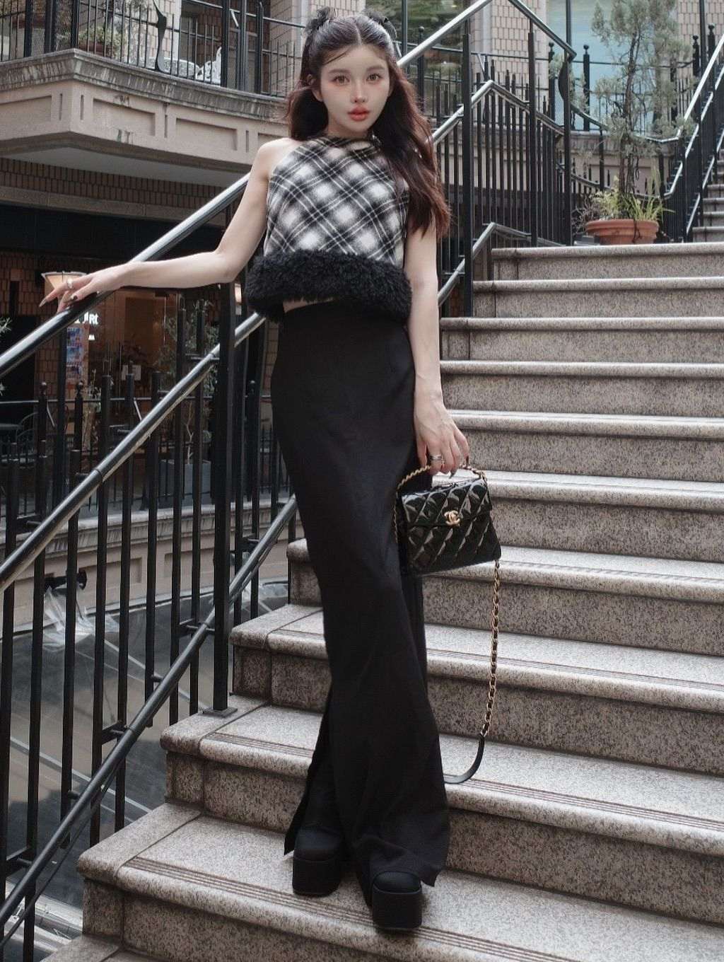 Darich Silhouette Pencil Long Skirt