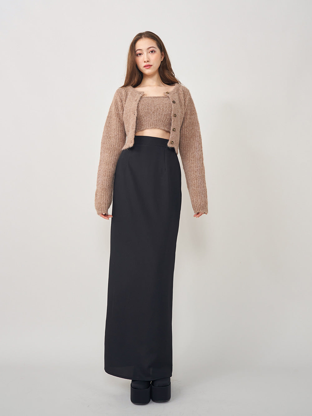 Darich Silhouette Pencil Long Skirt