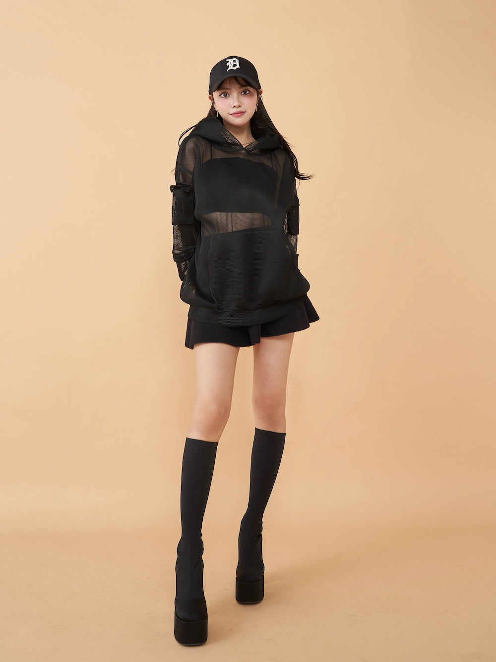 ダーリッチ Darich メッシュフーディー