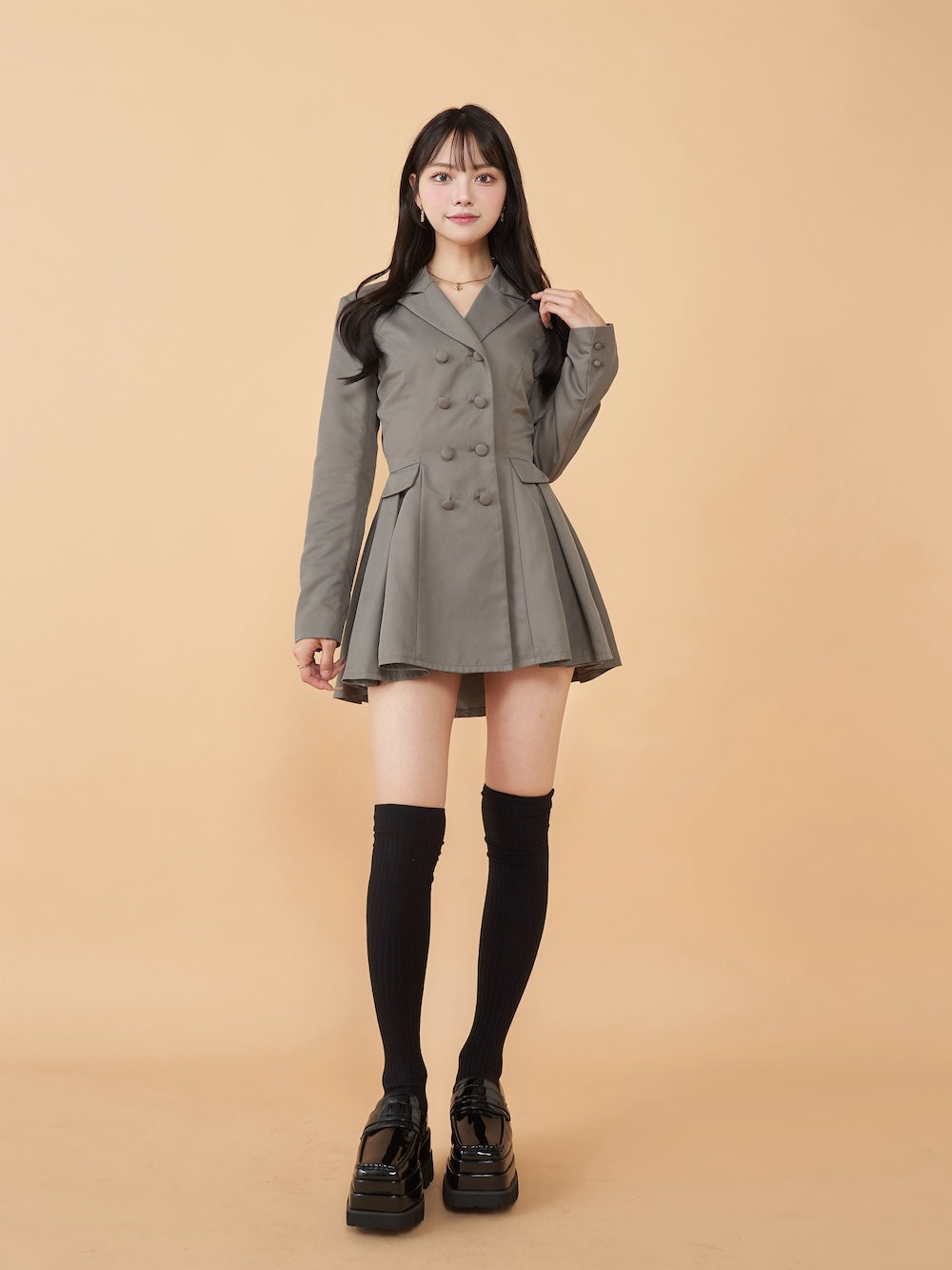 ダーリッチ Darich バックコンシャスジャケットミニワンピース