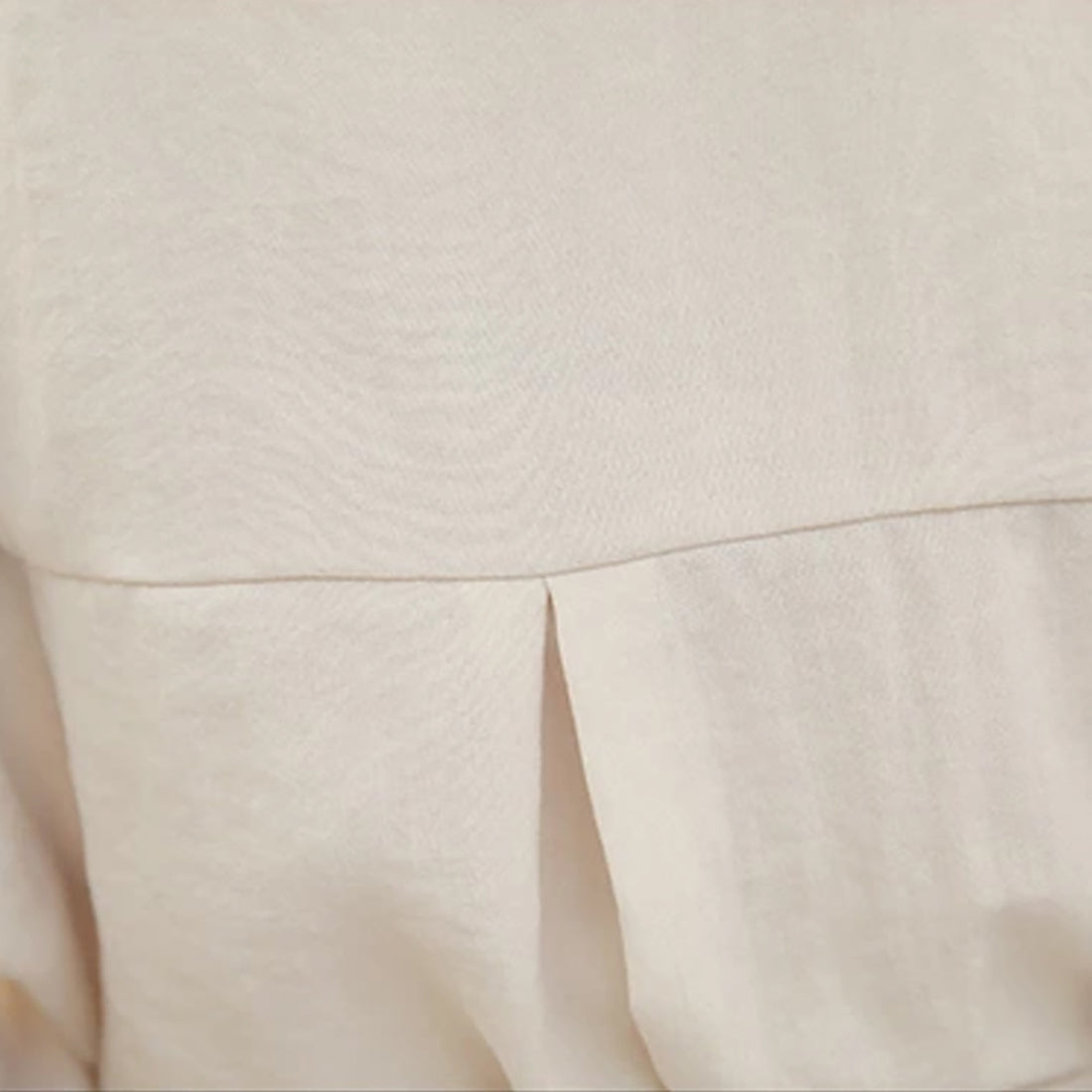 ドゥー ベル Doux Belle 共布のベルト付きのスキッパーシャツ