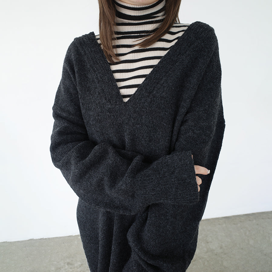ドゥー ベル Doux Belle トップス カットソー ロング （チャコール） チャコール