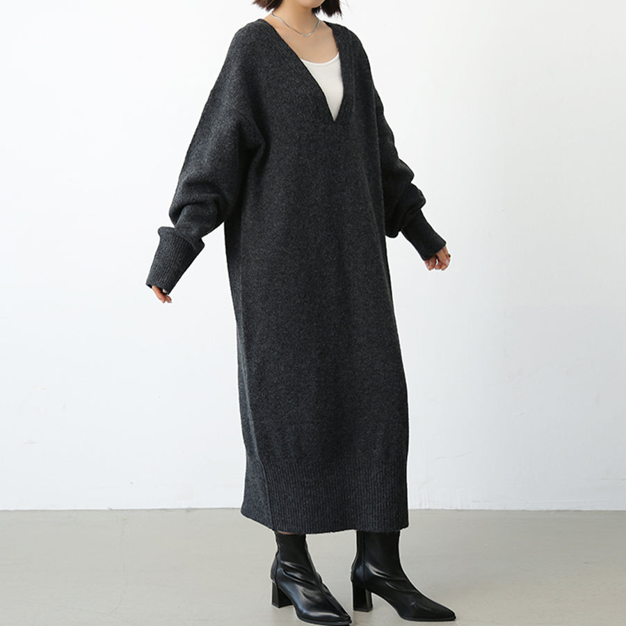 ドゥー ベル Doux Belle トップス カットソー ロング （チャコール） チャコール