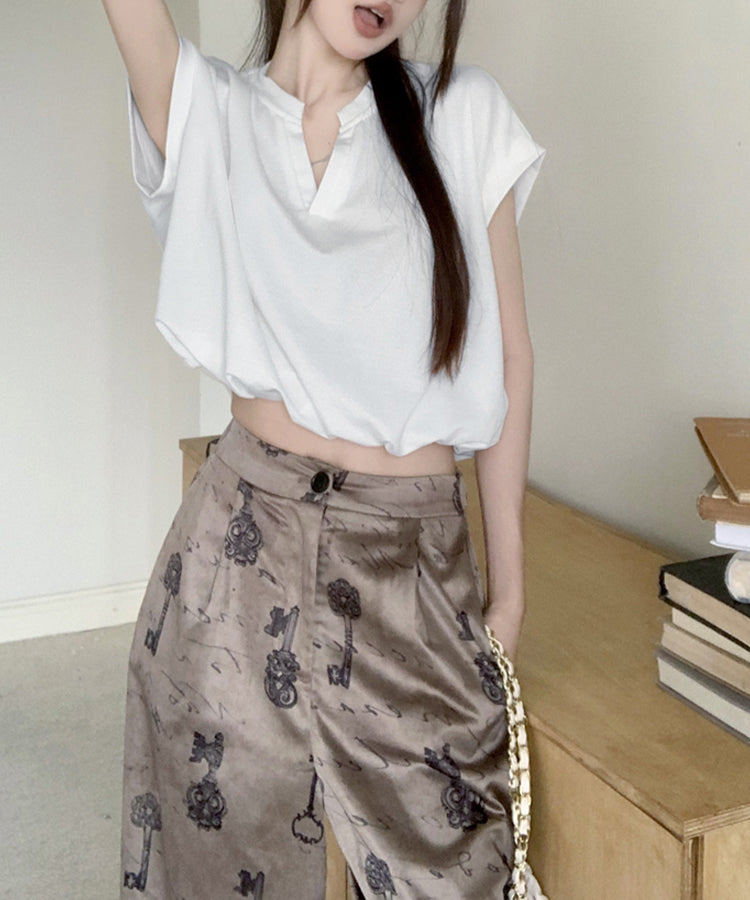 Doux Belle Doux Belle 上衣 T恤 V領