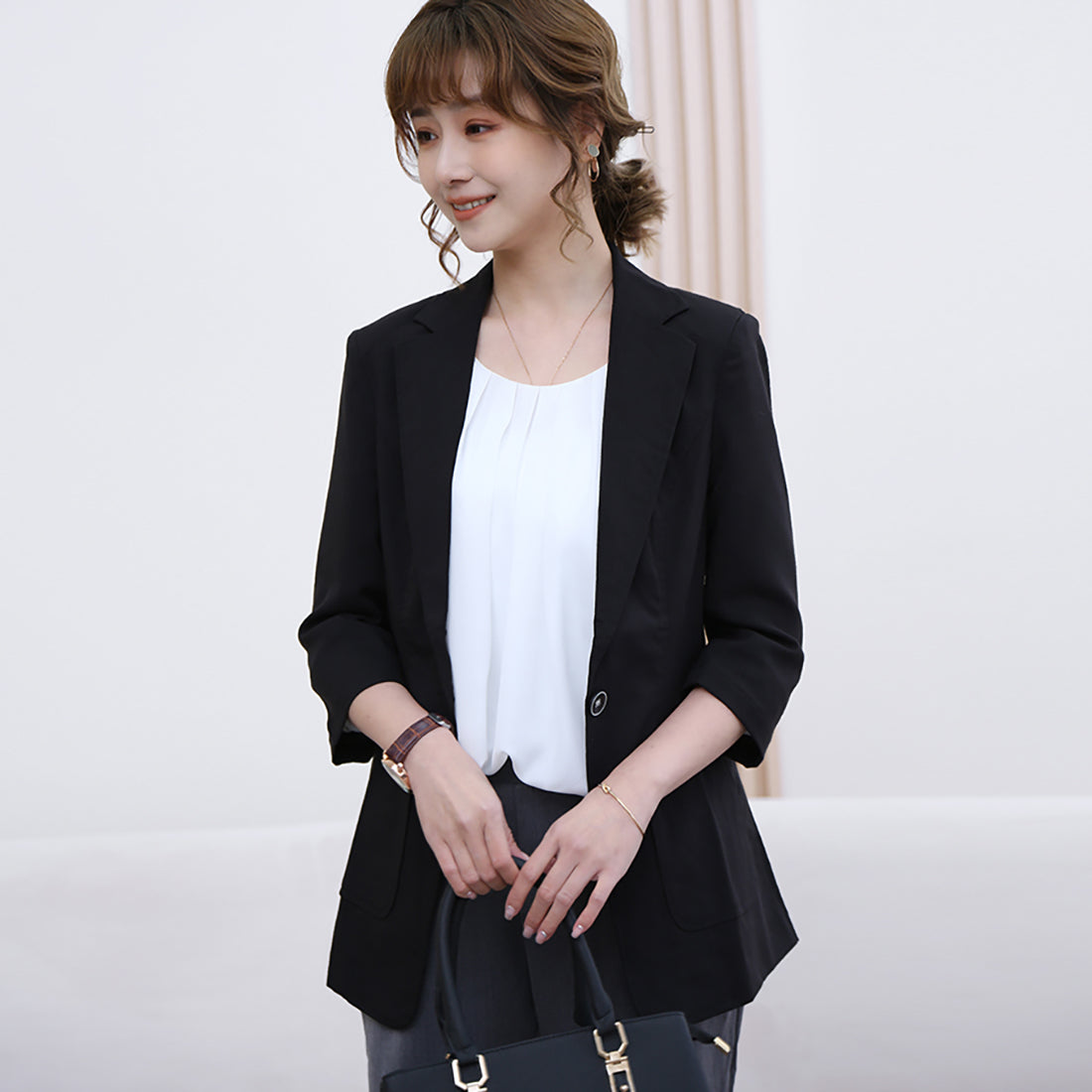 ドゥー ベル Doux Belle ブラウス シャツ レディース （ピンク） ピンク