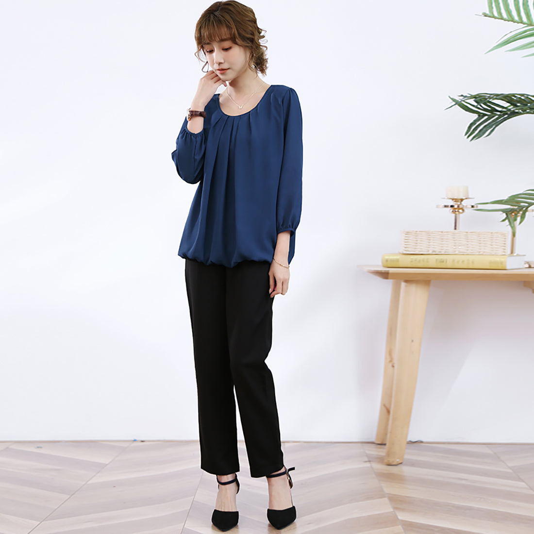 ドゥー ベル Doux Belle ブラウス シャツ レディース （ピンク） ピンク