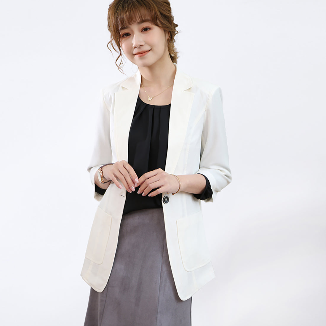 ドゥー ベル Doux Belle ブラウス シャツ レディース （ピンク） ピンク