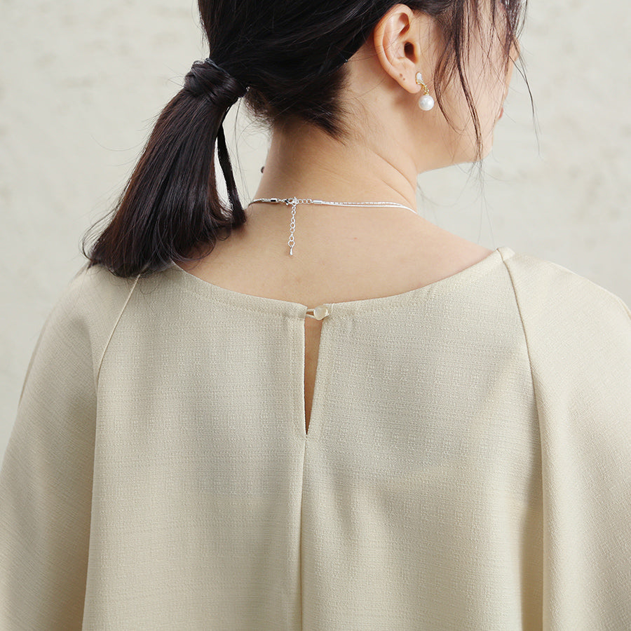 ドゥー ベル Doux Belle 長袖トップス 体型カバー 無地 （ネイビー） ネイビー