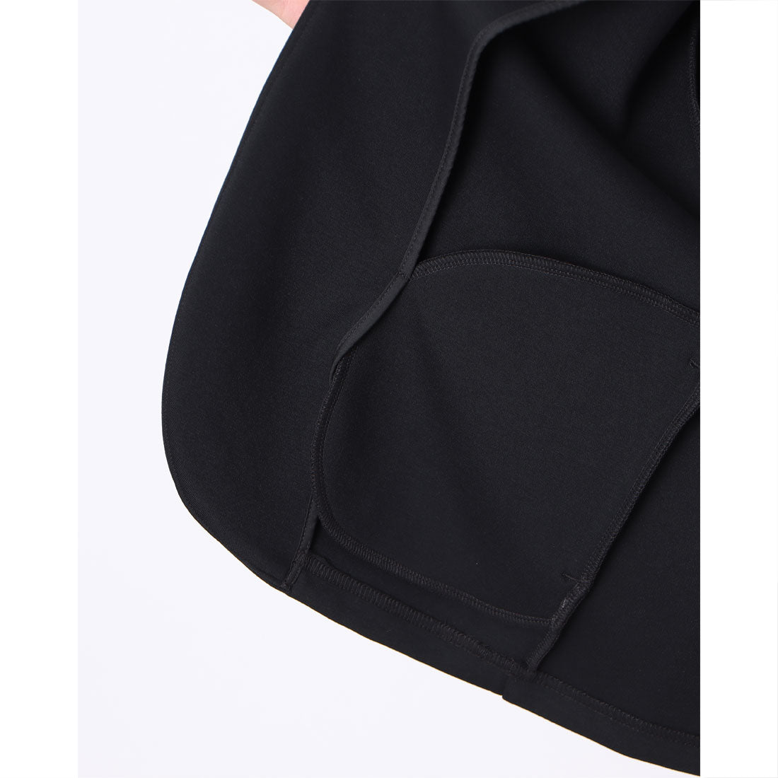 ドゥクラッセ DoCLASSE エアーフォルム・ノーカラーVジャケット （ブラック） ブラック